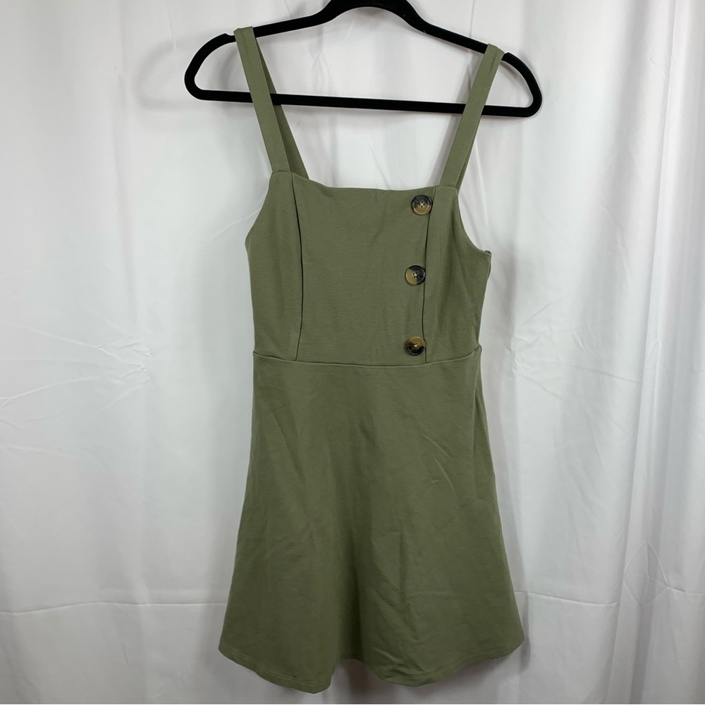 Streetwear Society Women's Olive Green Pullover Sleeveless Dress Size Medium
